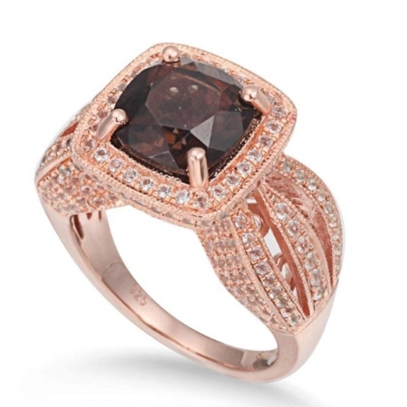 Levian Cushion Halo Chocolate Diamonds Ring - Picture 2 of 10